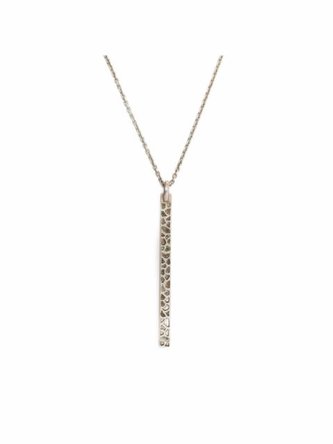 Plate pavé necklace