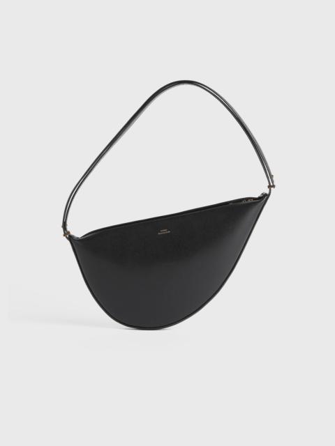 Leather scooped sling black