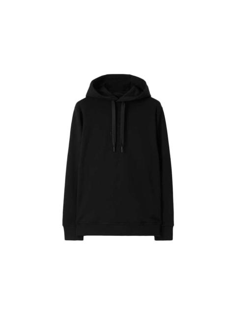 Burberry Embroidered EKD Cotton Hoodie Black/Black