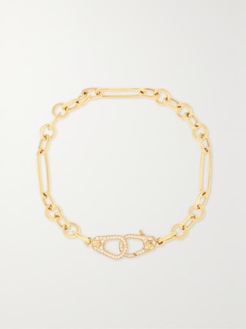 Sister Hooks Small 18-karat Gold Diamond Bracelet