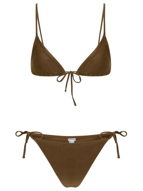MOCHA TRIANGLE BIKINI TOP