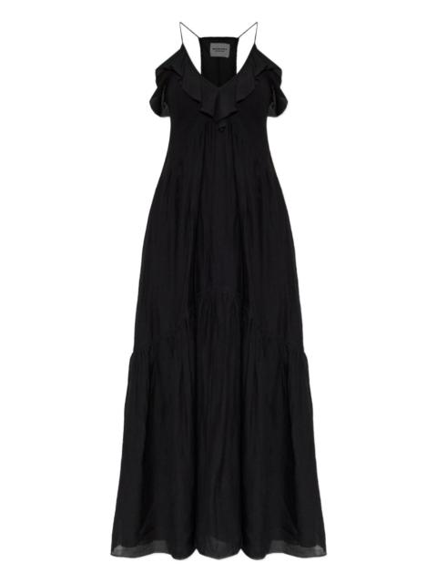 Vasma ruffled V-neck maxi dress