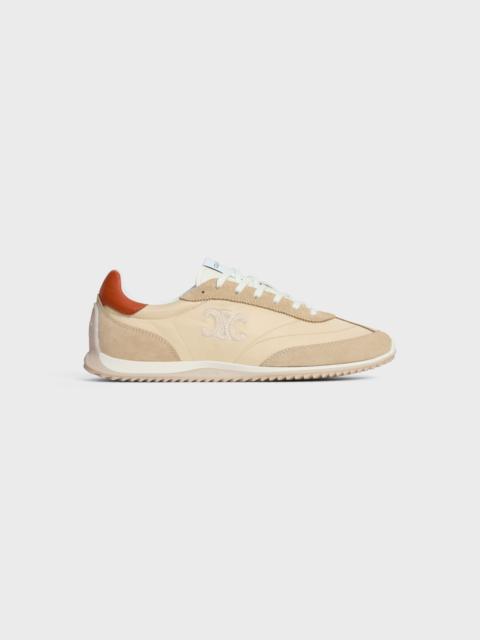 CELINE RACER - LOW TOP SNEAKER IN NYLON, SUEDE CALFSKIN AND CALFSKIN