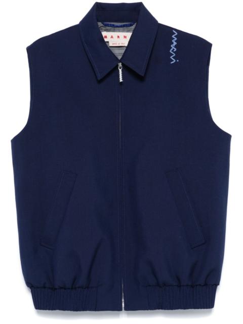 virgin wool gilet