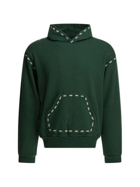 hooded dotted sweatshirt