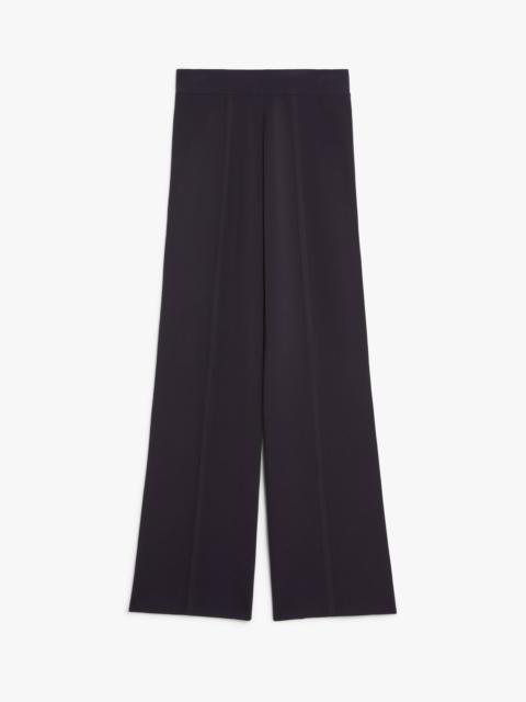 ASSIRO Wide-leg viscose knit trousers