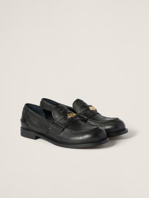 Calfskin penny loafers