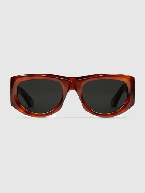 Rectangular-frame sunglasses