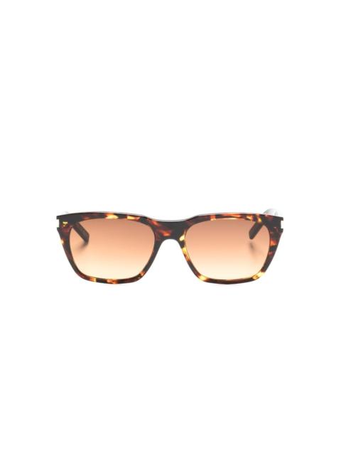 tortoiseshell-effect tinted-lenses sunglasses