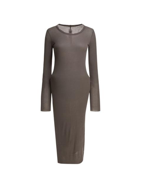 long-sleeve midi dress