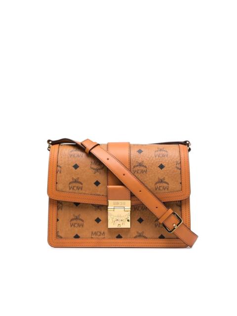 monogram leather shoulder bag