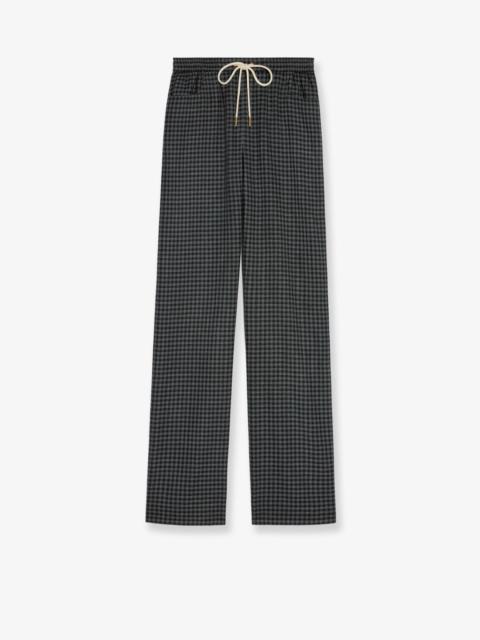 Madras Wool And Cashmere Jogger Trousers