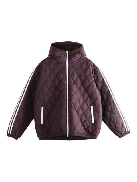 quilted hooded jacket
