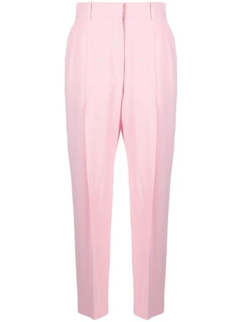 pleated high-rise tailored trousers