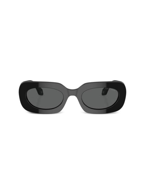 logo-print square-frame sunglasses