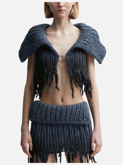 COATED BULKY KNITTED TOP