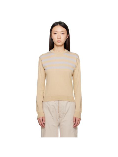 Beige & Gray Salim Sweater