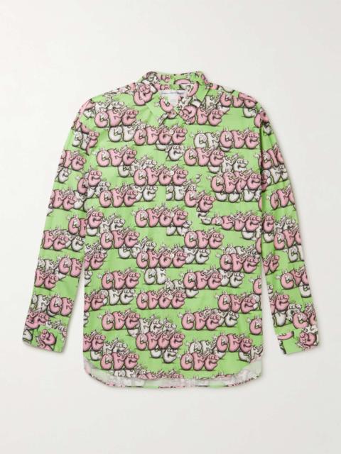 + KAWS Printed Cotton-Poplin Shirt