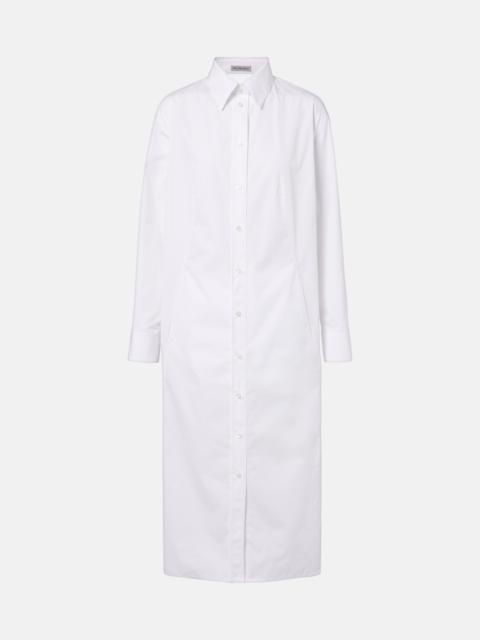 Cotton poplin shirt dress