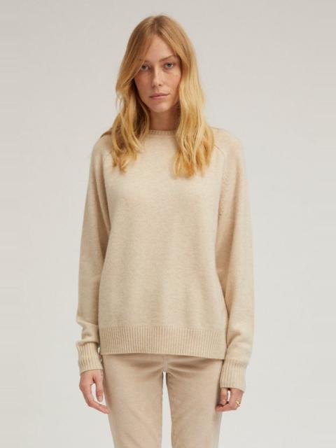 OYSTER CASHMERE BOYFRIEND SWEATER
