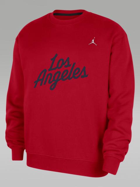 LA Clippers Statement Essentials Men's Jordan NBA Fleece Crew-Neck Sweatshirt