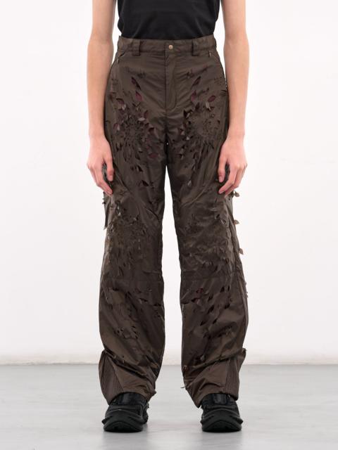 Laser-Slashed Petal Trousers