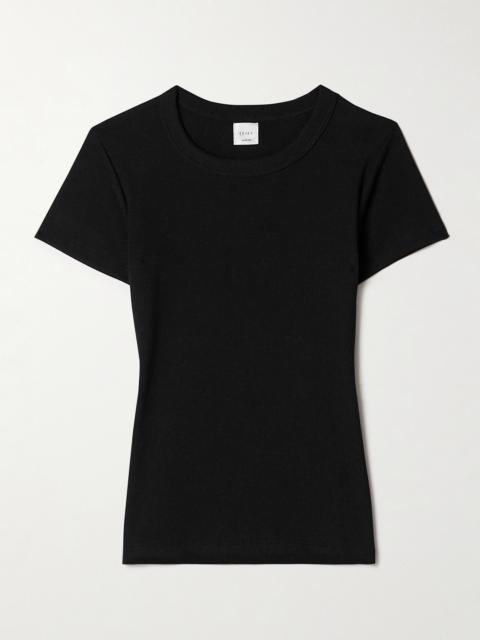 Kelly Ribbed Cotton-blend Jersey T-shirt