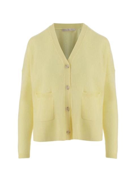 patch-pockets V-neck cardigan