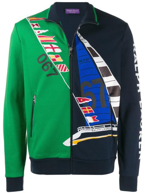 printed zipped jacket