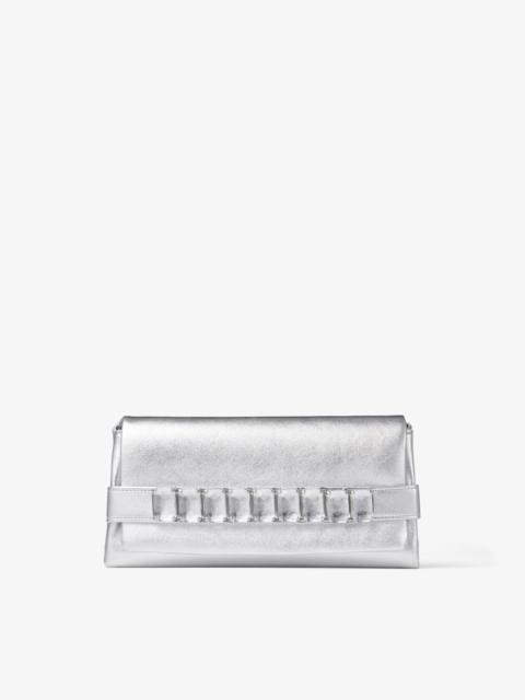 Kya
Silver Metallic Nappa Leather Clutch Bag