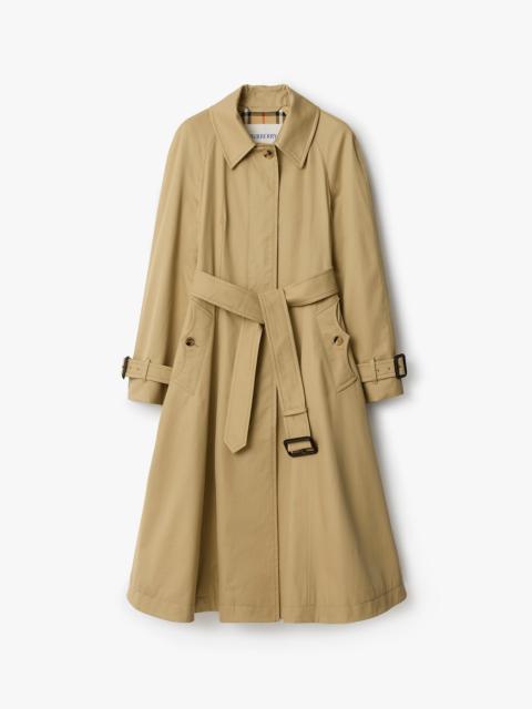 Long Gabardine Ellingham Fit-and-flare Car Coat