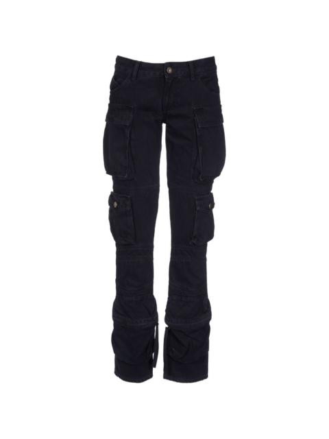 black cargo jeans