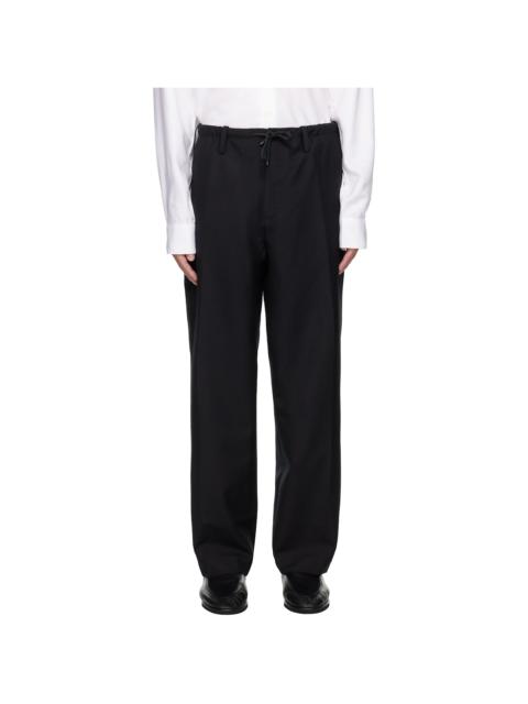 Black Drawstring Trousers