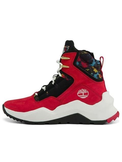 (WMNS) Timberland Madbury Side Zip Sneaker Boots 'Red Nubuck' A2PUA