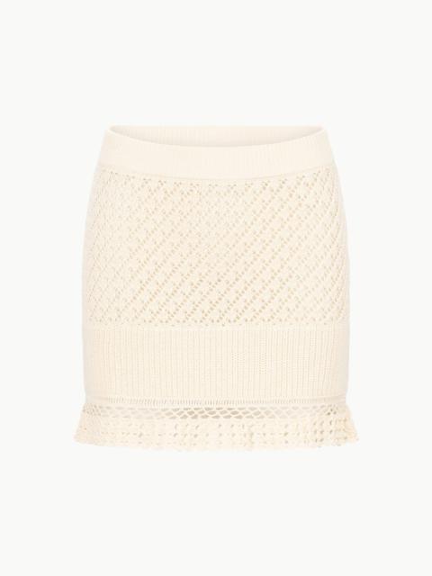 STAUD WOLFGANG SKIRT ECRU