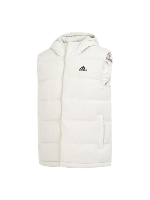 adidas Helionic Hooded Down Vests 'White' HE1462