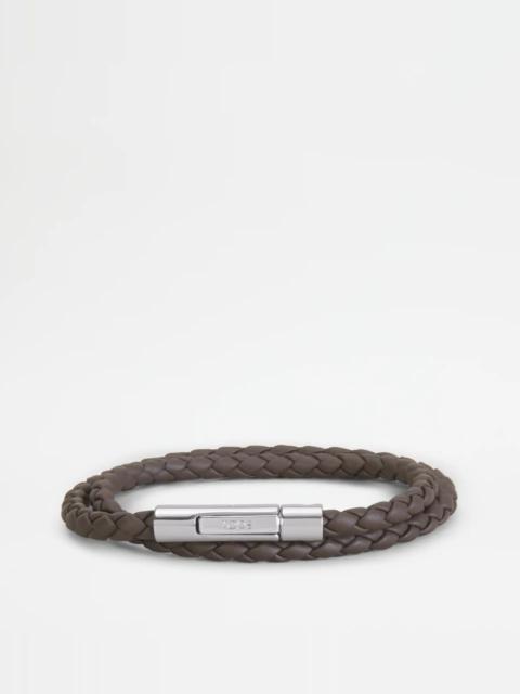 MYCOLORS BRACELET IN LEATHER - BROWN