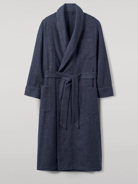 Donegal Cashmere Navy Dressing Gown