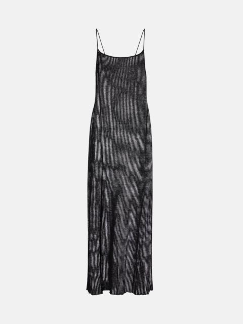 Sienna semi-sheer linen maxi dress