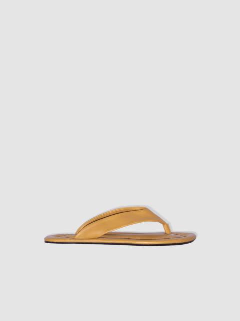 Dasha Cumin Lamb Nappa Leather Flip-Flop Sandal