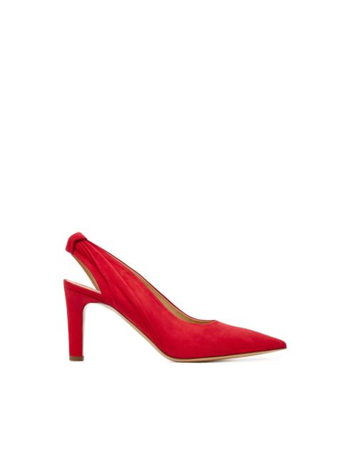 Amari Slingback Pump in Scarlet Red Suede