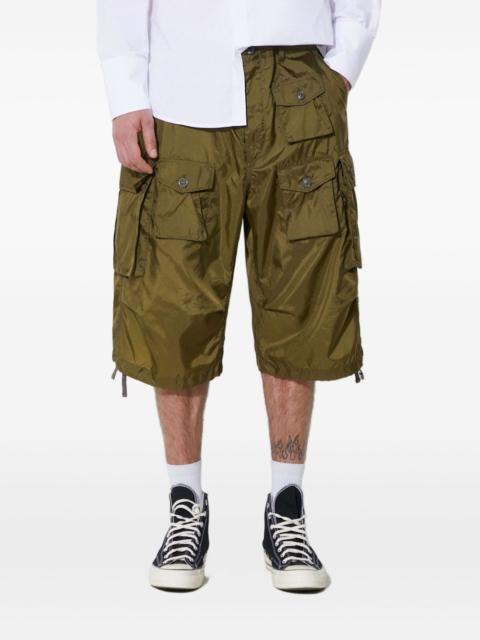 buttoned cargo shorts