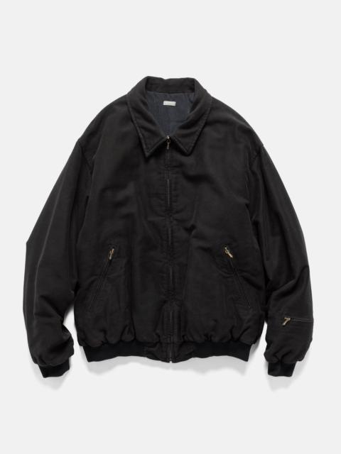 Vintage Cotton Silk Moleskin Jacket Black
