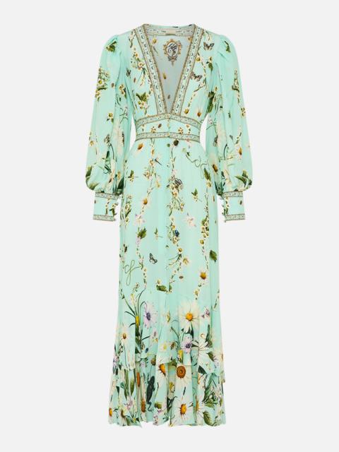 LONG BUTTON FRONT DRESS