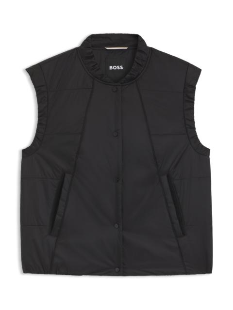 WATER-REPELLENT GILET WITH WADDING
