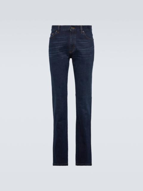 Roccia low-rise slim jeans