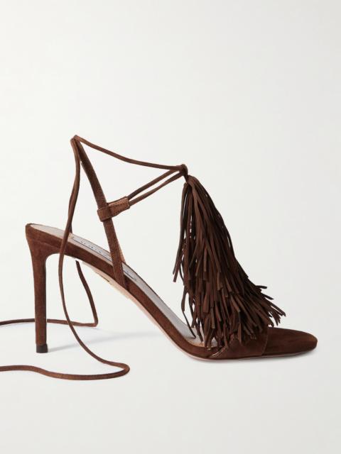Gytane 85 Fringed Suede Sandals