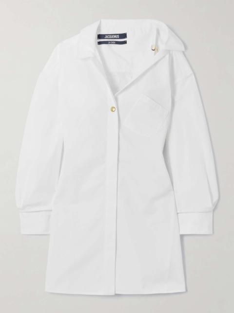 La Mini Robe cotton-poplin dress