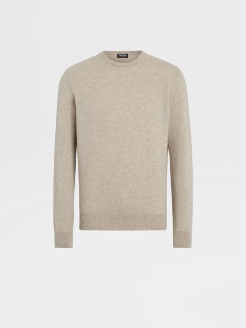 LIGHT TAUPE OASI CASHMERE CREWNECK