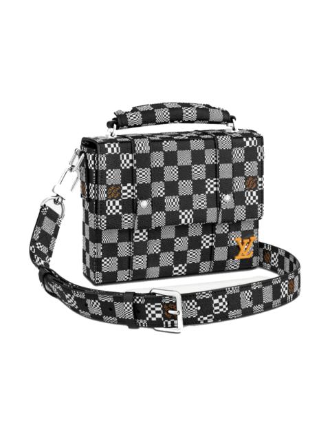 Louis Vuitton Flap Soft Trunk Messenger Black/White